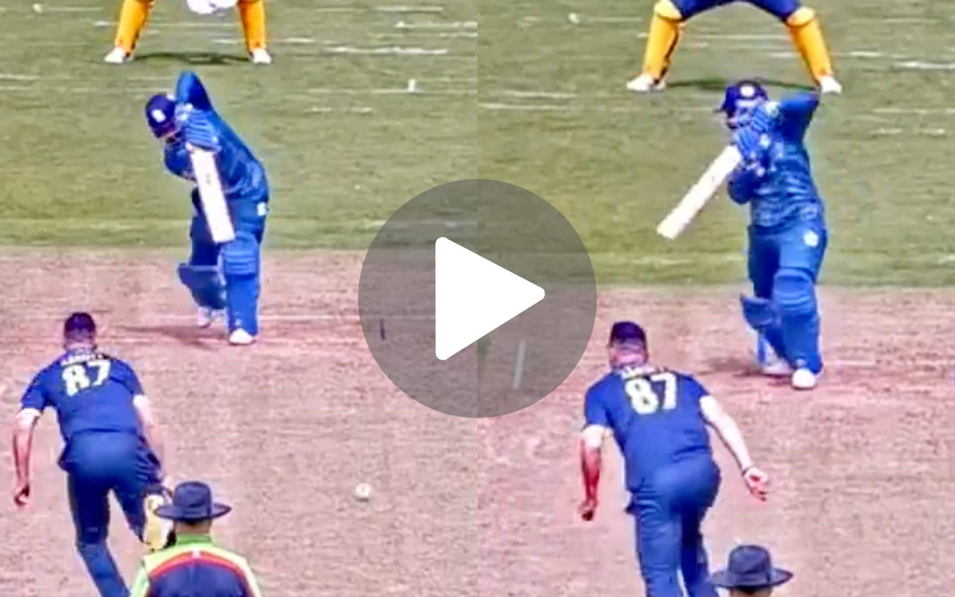 [Watch] Prithvi Shows His Elegance With A Range Of Beautiful Drives In England One Day Cup